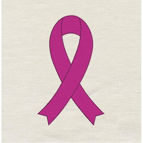 Cancer Ribbon embroidery design