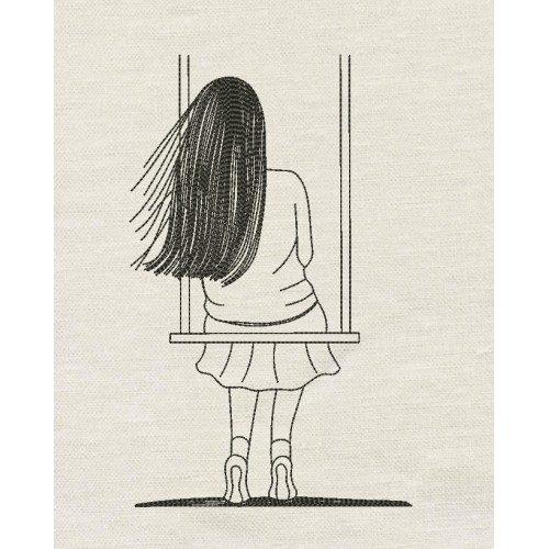 Girl Embroidery design
