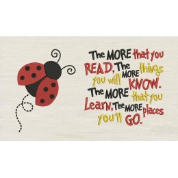 Ladybug with the more that you read reading Pillow