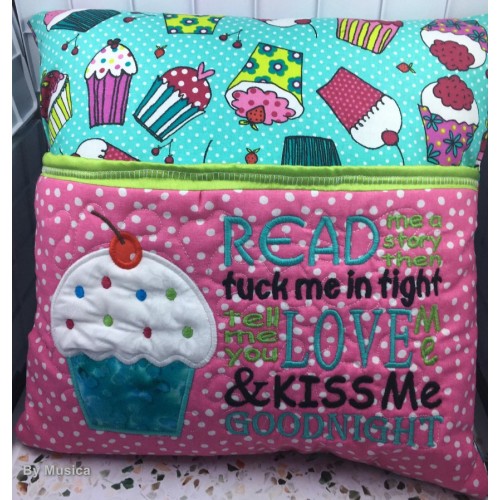 Cupcake read me a story reading pillow Cupcake read me a story reading pillow