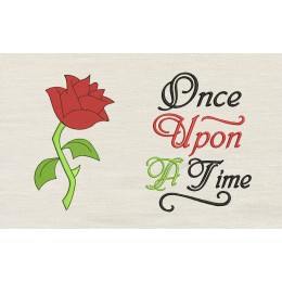 Rose once upon reading pillow
