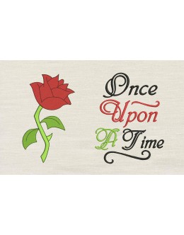 Rose once upon reading pillow