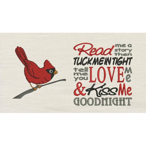 Cardinal read me Reading Pillow Cardinal read me Reading Pillow