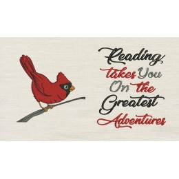 Cardinal reading takes you Reading Pillow