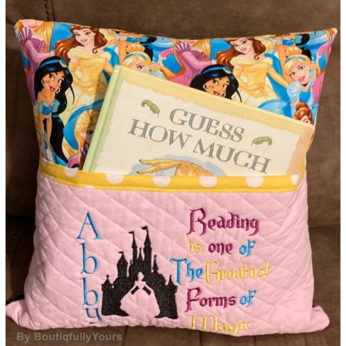 Cinderella Castle with reading is one reading pillow