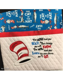 Hat The Cat with the more that you read Reading Pillow