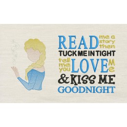 Elsa Frozen with read me story reading pillow