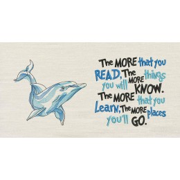 Dolphin art the more that you read Reading Pillow