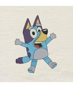 Bluey the Dog Embroidery Design