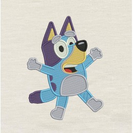 Bluey Embroidery Design