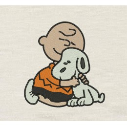 Charlie Brown Snoopy Embroidery Design