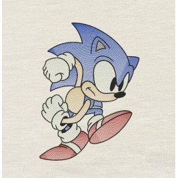 Sonic the Hedgehog embroidery design