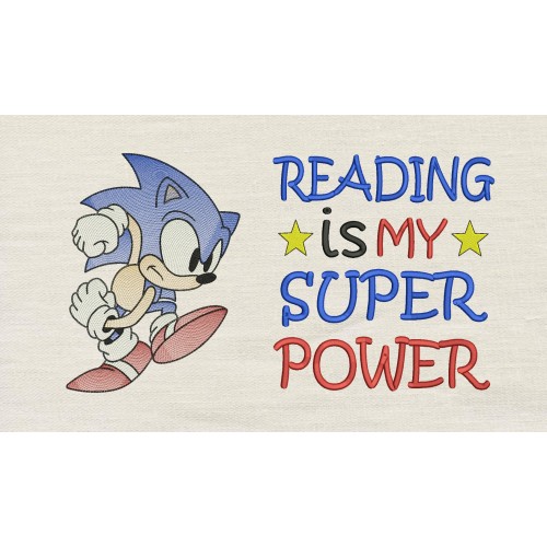 Sonic the Hedgehog Reading is My Superpower Reading Pillow