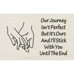 Holding Hands with Our journey Reading Pillow