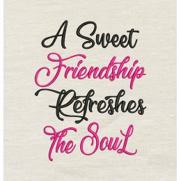 A Sweet Friendship embroidery design