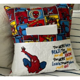Spiderman with the more that you read Reading Pillow