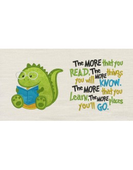 Dinosaur read with the more that you read Reading Pillow