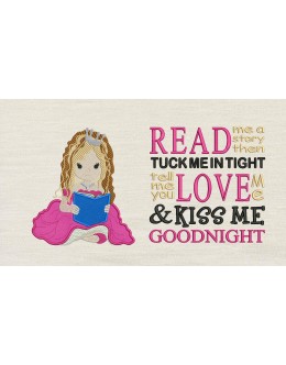Princessa with Read me a story Reading Pillow