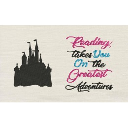 Castle with reading takes you reading pillow