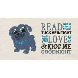 Puppy with Read me a story Reading Pillow