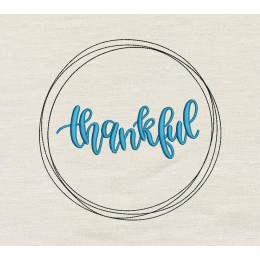 Thankful embroidery design