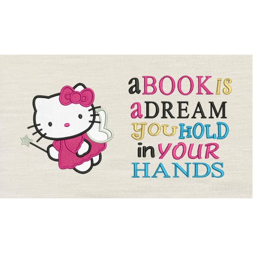 Kitty with a book is a dream Reading Pillow