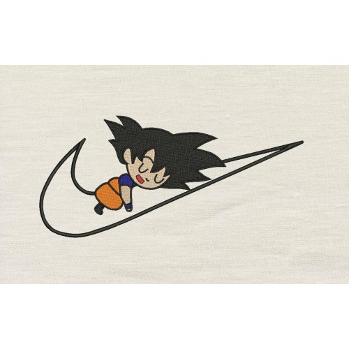 Nike Goku Embroidery Design