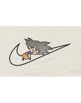 Nike Goku Embroidery Design
