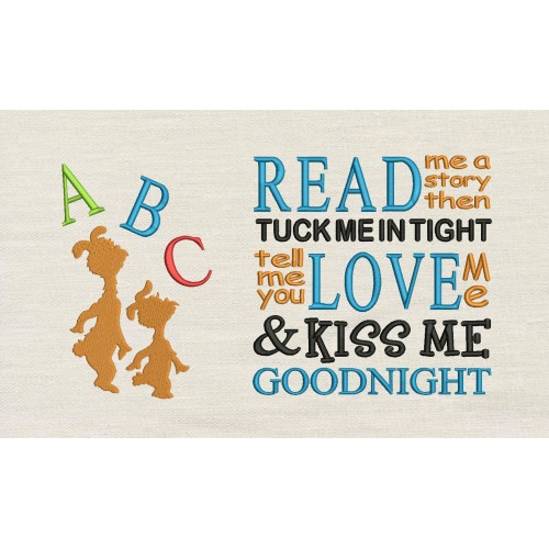 Ichabod and Izzy read me a story reading pillow