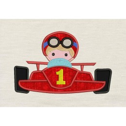 Race Car embroidery design