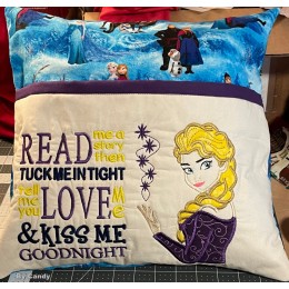 Elsa Frozen with read me a story reading pillow