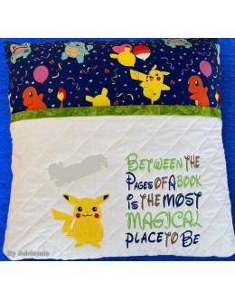 Pokemon Pikachu with Between the Pages Reading Pillow