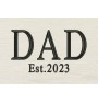 Dad est 2023 embroidery design