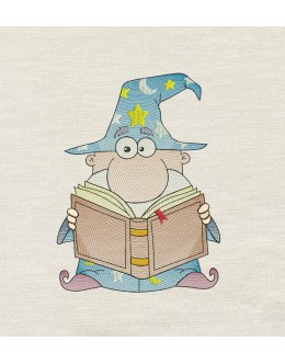 Wizard Embroidery Design