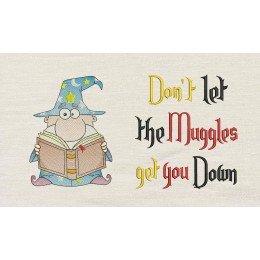 Wizard with don't let Reading Pillow