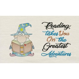 Wizard with reading takes you Reading Pillow