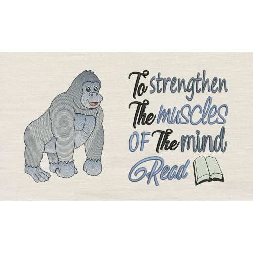 Gorilla with To strengthen Reading Pillow