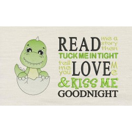 Baby dinosaur trex with read me a story Reading Pillow