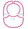 Baby bibs 5X7 In The Hoop 3 Parts Embroidery Design 