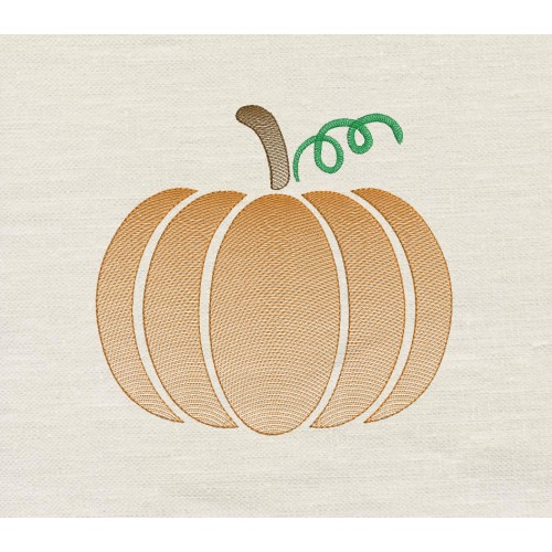Pumpkin embroidery design