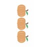 Pumpkin Trio Sketch Fill embroidery design