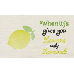 Lemon with When Life Gives You reading pillow
