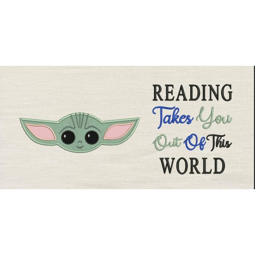Baby yoda face Reading Takes you Reading Pillow