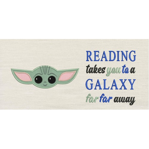 Baby yoda face Reading Takes you Reading Pillow