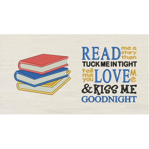 Three books with Read me a story Reading Pillow