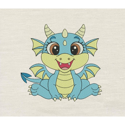 Baby Dragon embroidery design
