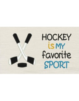 Hockey with Hockey is my favorite sport reading pillow