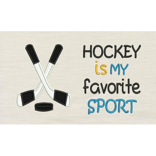 Hockey with Hockey is my favorite sport reading pillow