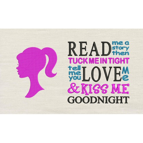 Barbie read me a story Reading Pillow