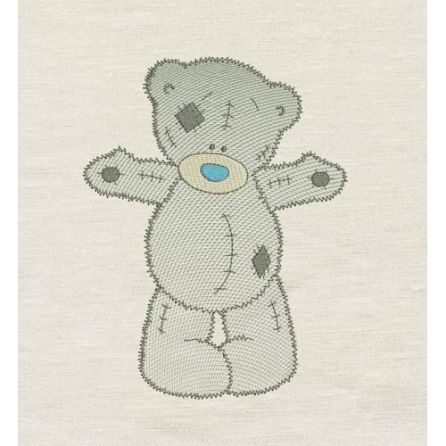 Teddy bear embroidery design